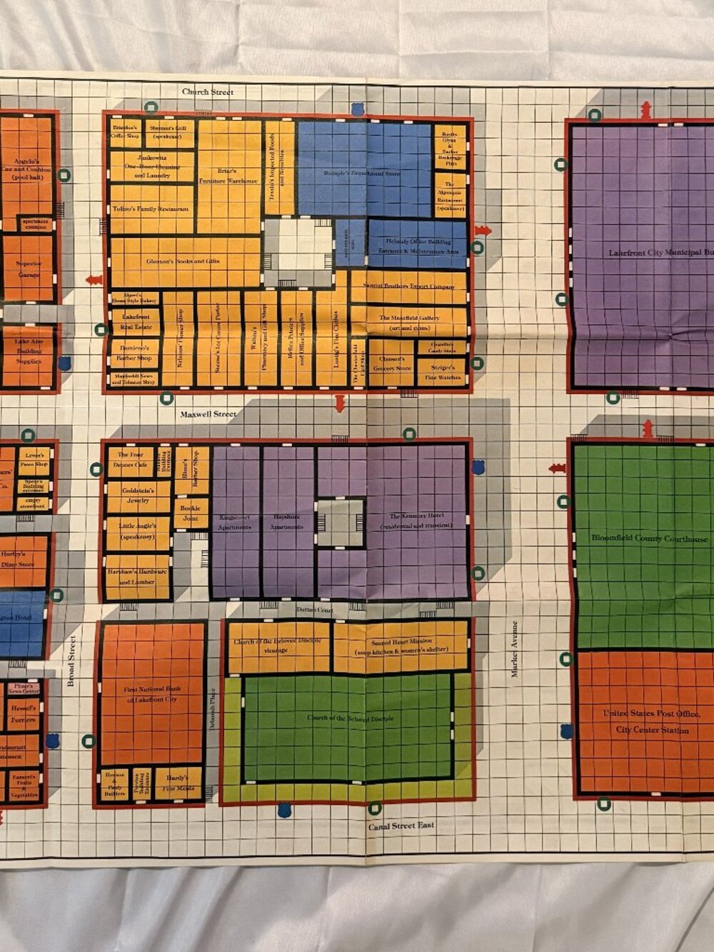 1982 TSR Game Map- Vintage